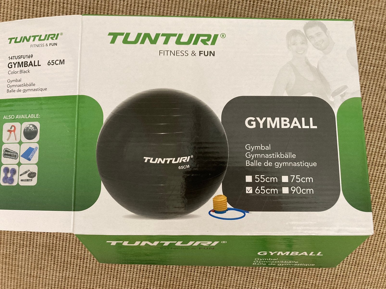 Gymbal, zwangerschapsbal, bevalbal, fitnessbal, Sport en Fitness, Fitnessmaterialen, Ophalen, Gebruikt, Fitnessbal
