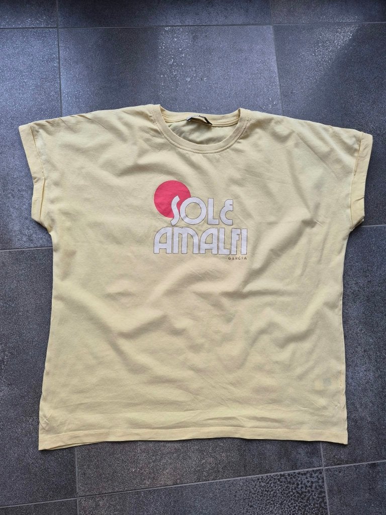 Mooi dames t-shirt Garcia XL, Geel, Maat 46/48 (XL) of groter, Ophalen of Verzenden, Zo goed als nieuw
