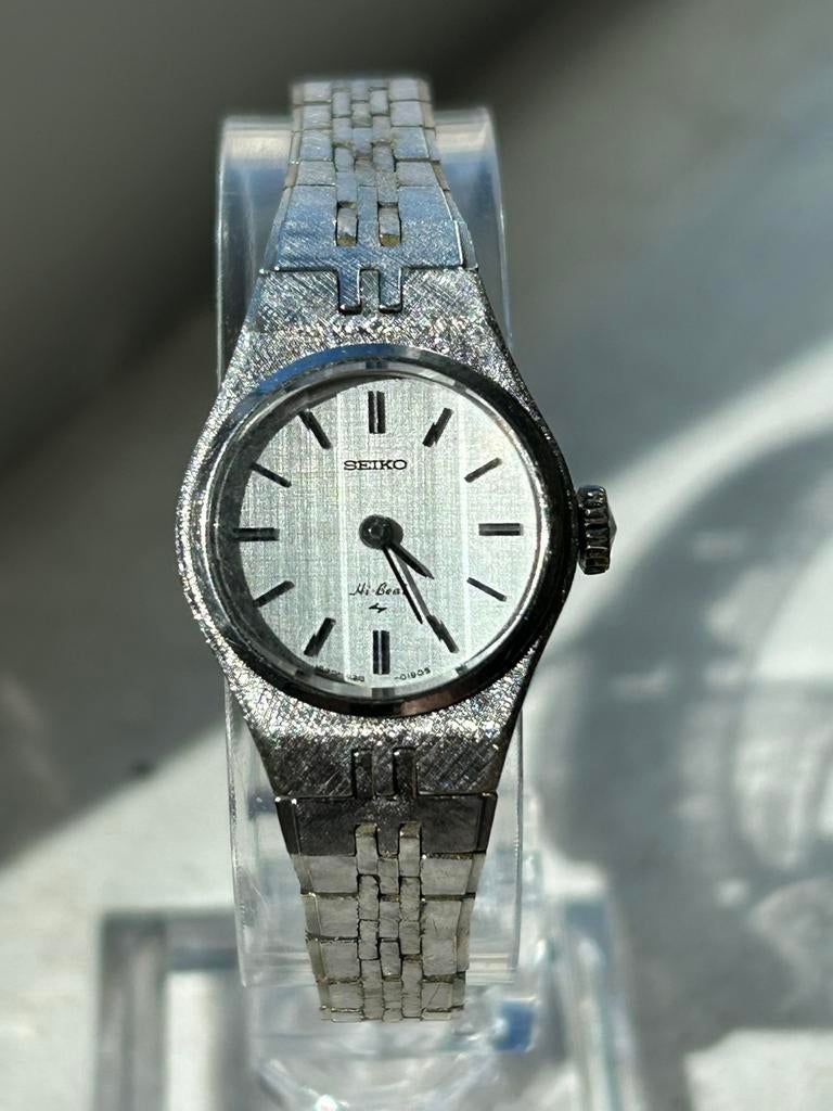 Vintage Seiko Hi-Beat Dames Horloge 1972 Handopwinder, Seiko, Gebruikt, Staal, Polshorloge