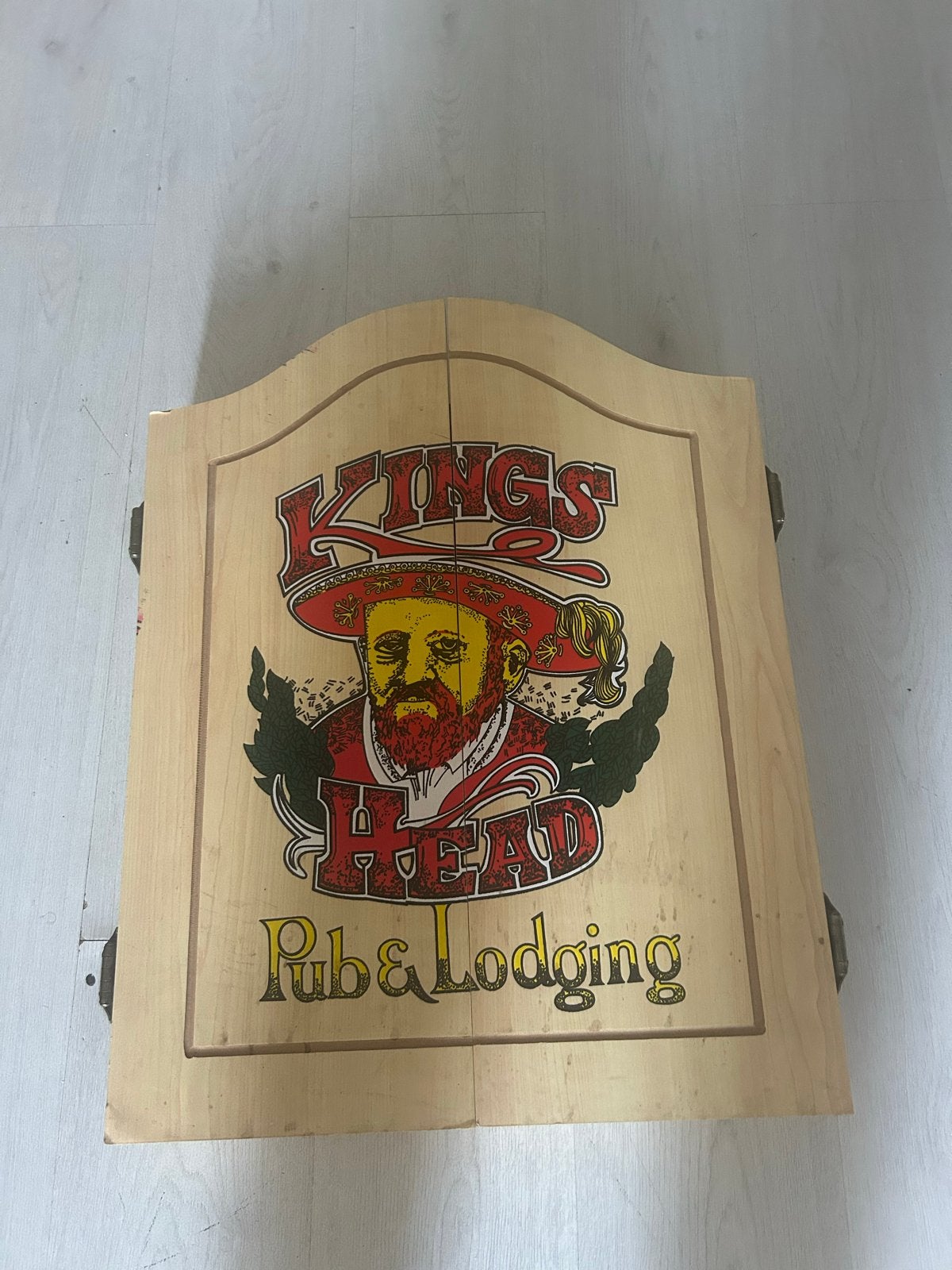 Vintage Kings Head Dartbordkast - Pub & Lodging, Ophalen, Gebruikt, Overige typen