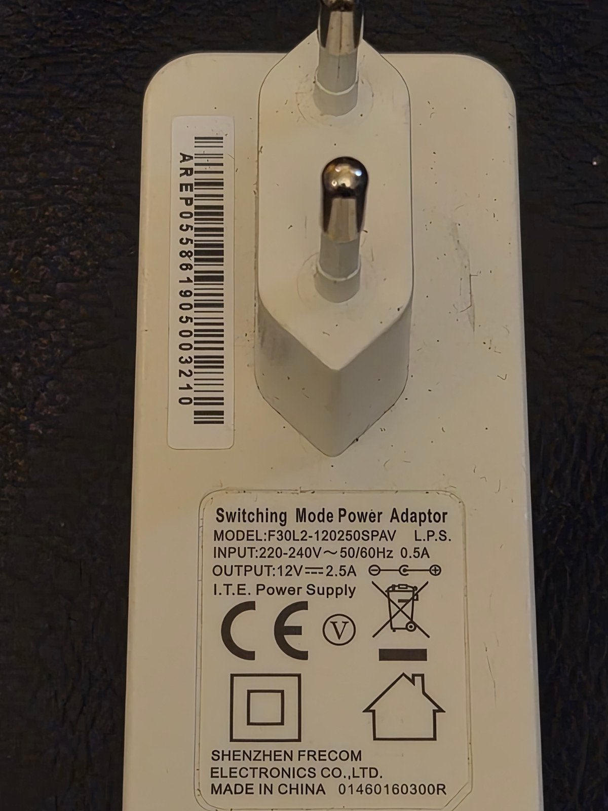 Schakelende Voedingsadapter 12V 2.5A, Ophalen of Verzenden, Gebruikt