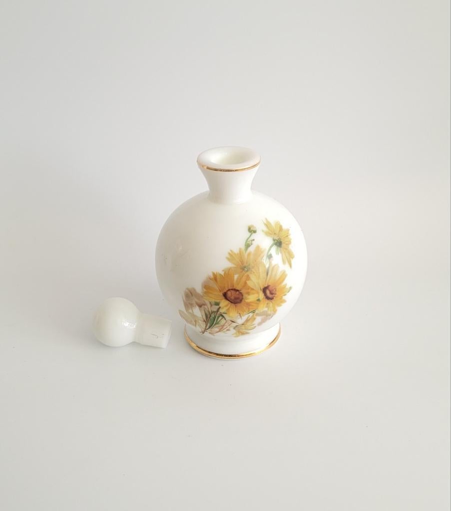 Izgs vintage flacon met dop melkglas, Antiek en Kunst, Ophalen of Verzenden