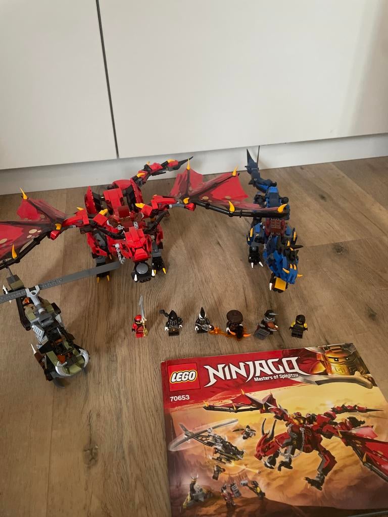Lego Ninjago  70653 en 70652 bundel - Drakenjacht, Gebruikt, Lego, Ophalen of Verzenden, Compleet