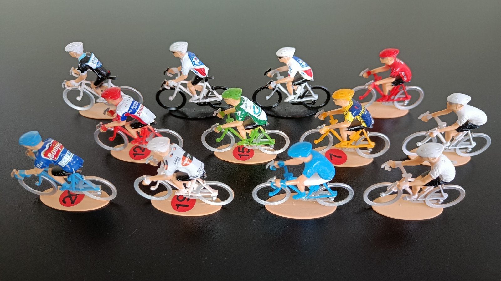 Speelgoed miniatuur wielrenners  - Tour de France, Ophalen of Verzenden, Gebruikt