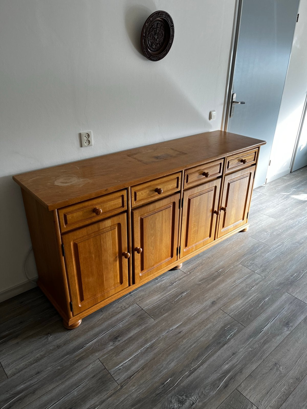 Dressoir met lades en deuren - 185x49x84cm, Ophalen, Gebruikt, 150 tot 200 cm, Met lade(s)