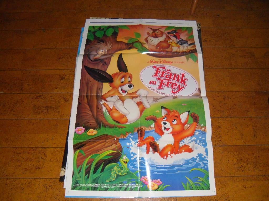 Frank en Frey Filmposter Disney, Verzamelen, Ophalen of Verzenden, Gebruikt, A1 t/m A3, Film en Tv