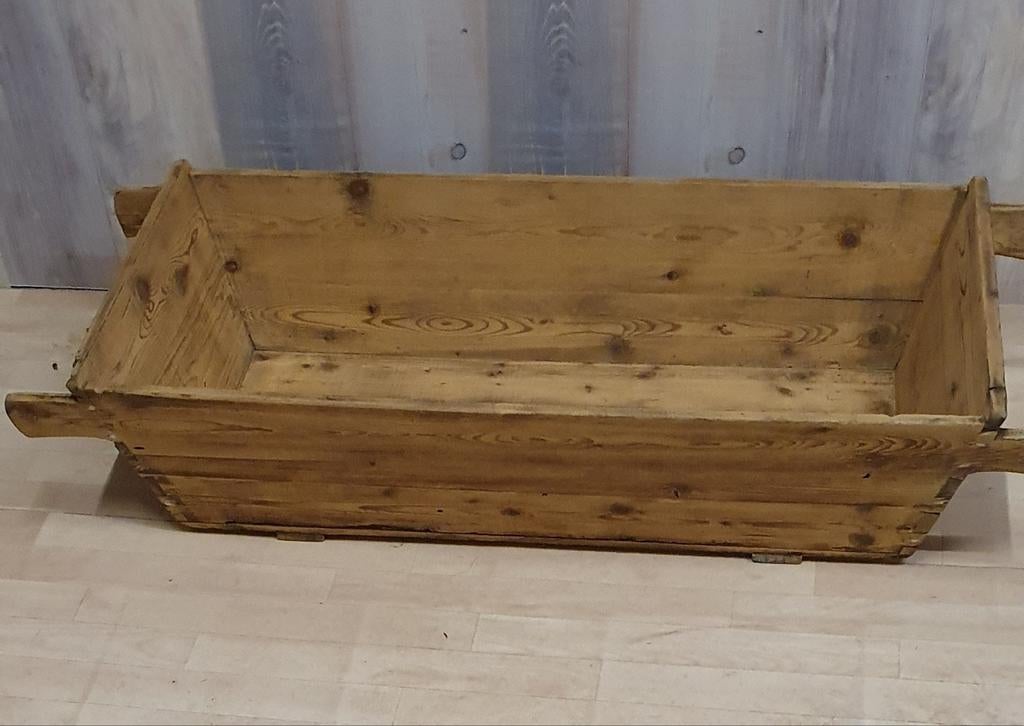 Houten bak of trog voor hout, andere spullen of planten, Antiek en Kunst, Curiosa en Brocante, Ophalen