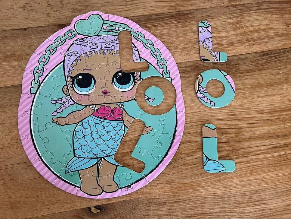 LOL Surprise puzzel zeemeermin, Ophalen of Verzenden, Meer dan 50 stukjes, Gebruikt, 6 jaar of ouder