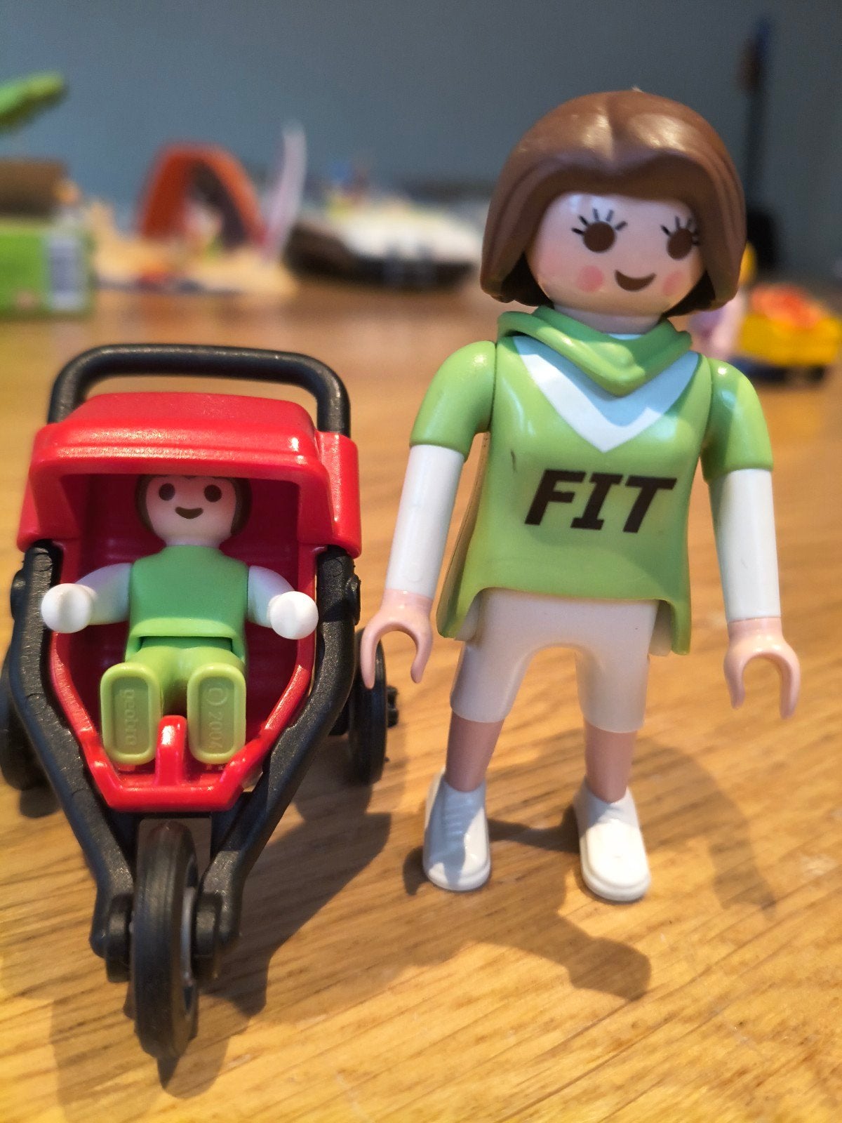 Playmobil figuur met kinderwagen en baby, Verzamelen, Ophalen of Verzenden