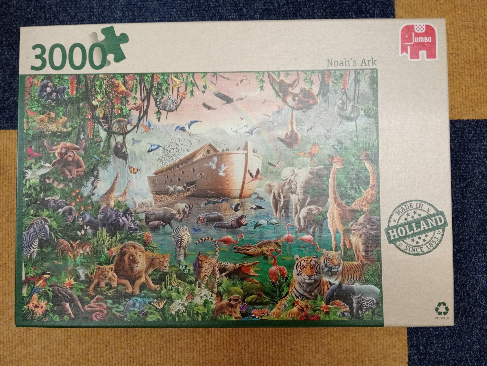 Jumbo Legpuzzel Noach's Ark 3000 stukjes, Ophalen, Meer dan 1500 stukjes, Zo goed als nieuw, Legpuzzel