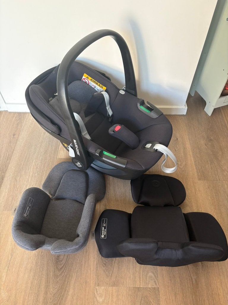 Maxi Cosi pebble 360 I-Size Black zo goed als nieuw, Zijbescherming, Ophalen of Verzenden, Zo goed als nieuw, Isofix