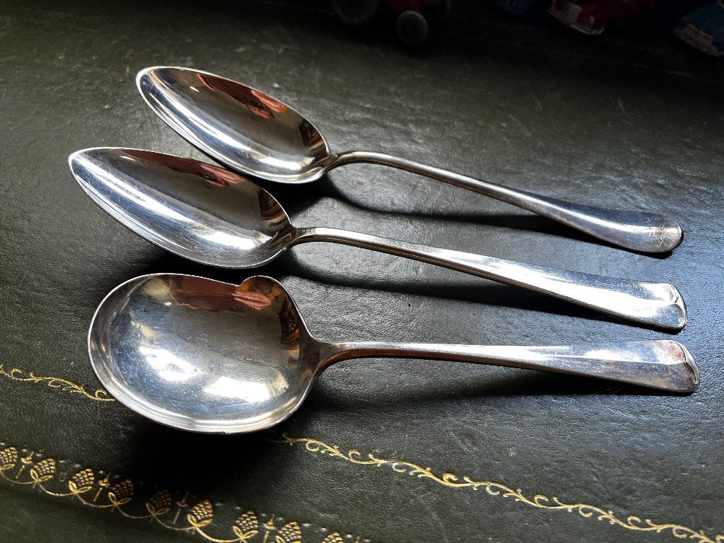 bestek zilver, verzilverd?, Antiek en Kunst, Ophalen of Verzenden