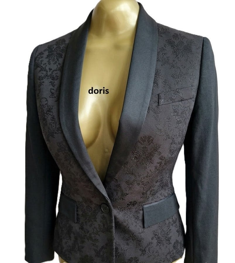 zwart jas Karen Millen maat 10/38 maar valt stukken, Karen Millen, Zwart, Zo goed als nieuw, Ophalen