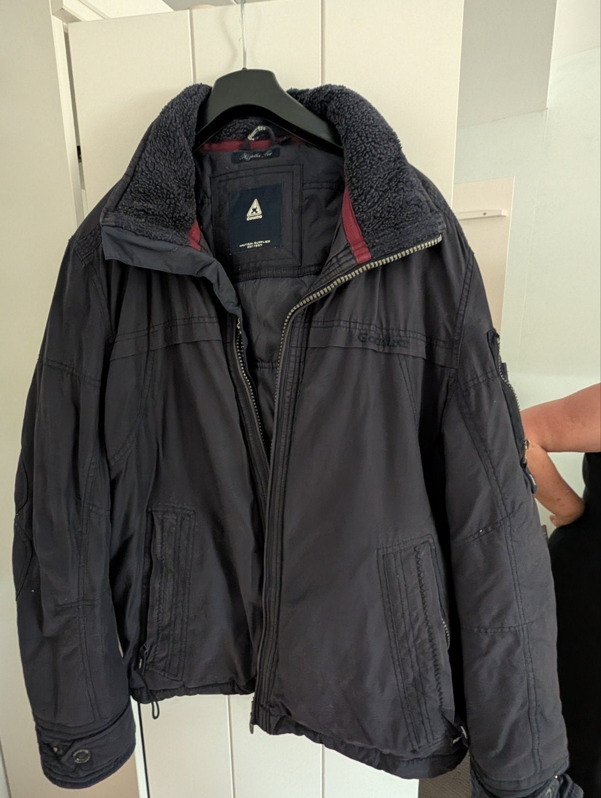 Warme winterjas heren - Maat XL, Kleding | Heren, Jassen | Winter, Ophalen, Blauw, Geen merk, Maat 56/58 (XL)