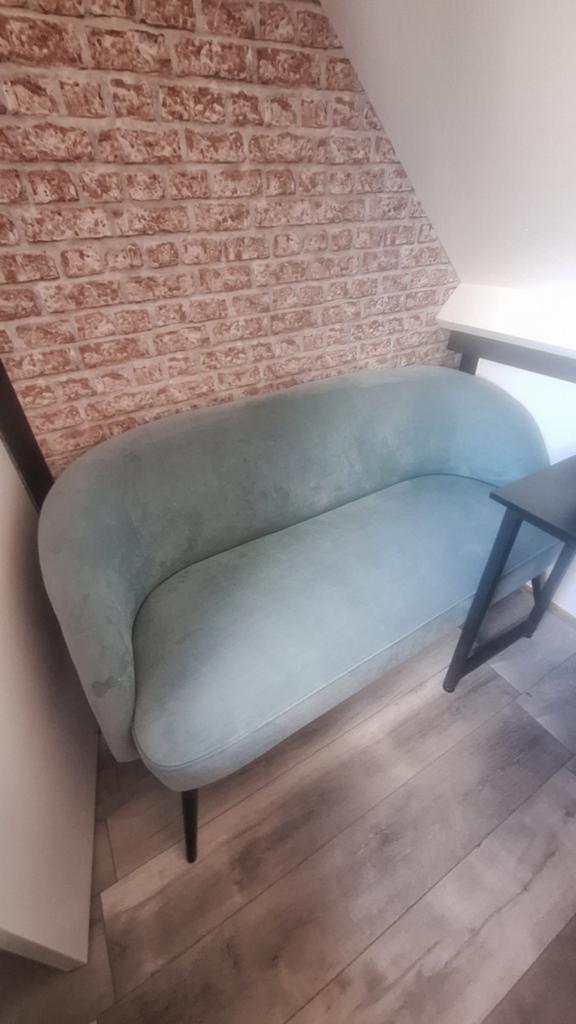 Leuk bijzet bankje, Huis en Inrichting, Ophalen of Verzenden, Tweepersoons, Minder dan 150 cm