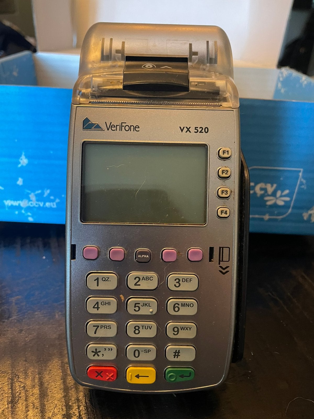 Complete Verifone Pinset: VX 520 Base + VX 820 Klantterminal, Ophalen of Verzenden, Overige typen