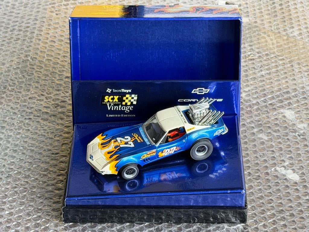 NIEUW SCX Scalextric Vintage Dragster Slot Car Racebaan Auto, Racebaan, Nieuw, Elektrisch, Ophalen
