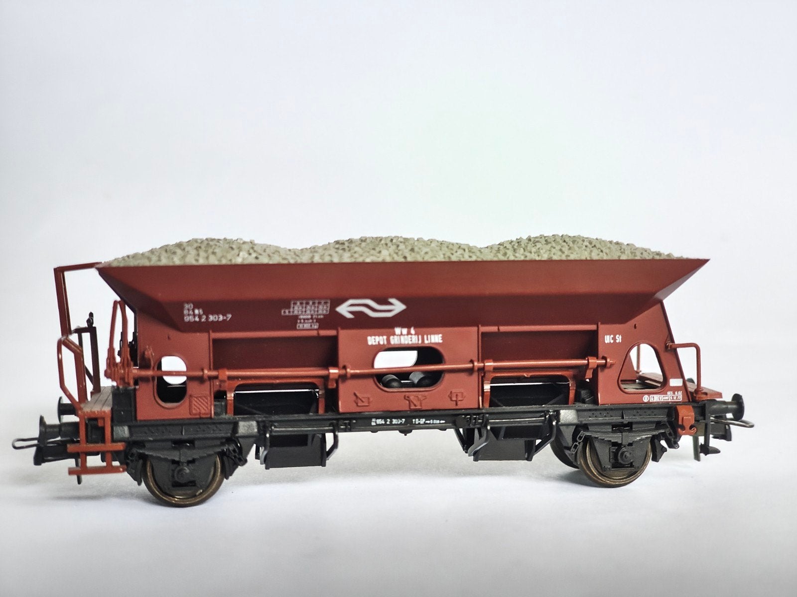 Roco NS zelflosser "Grinderij Linne" zeer goede staat, Gelijkstroom, Verzenden, Wagon, Roco