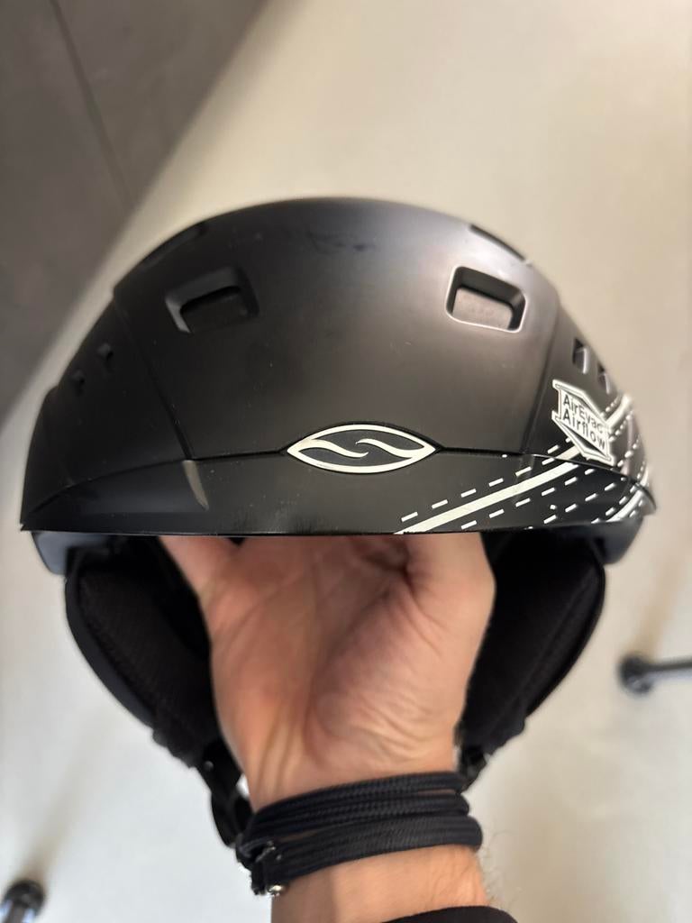 Smith skihelm - Zwart met AirEvac Airflow, Overige merken, Gebruikt, Overige typen, Ophalen of Verzenden