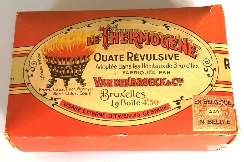 Antiek doosje Thermogene Watten Vandenbroeck (België), Ophalen of Verzenden