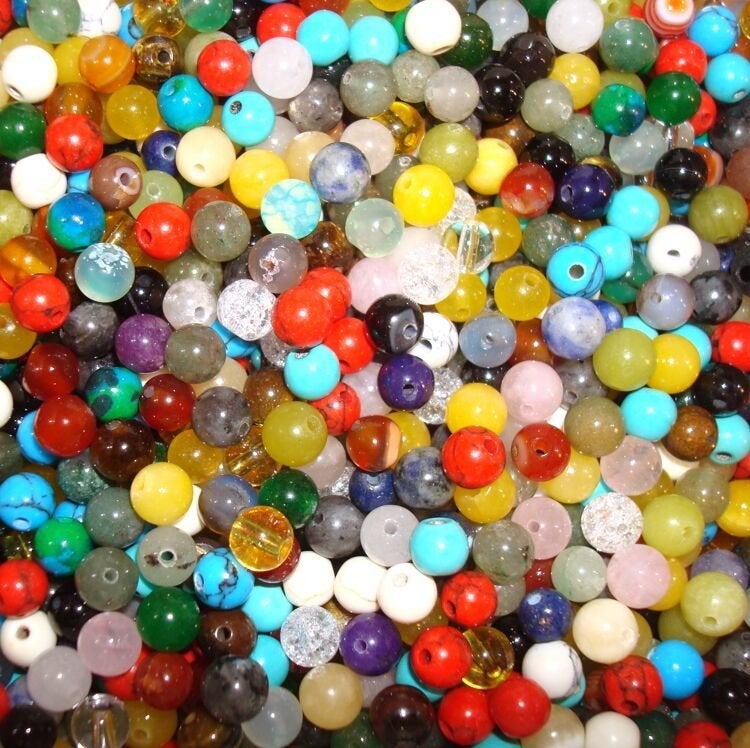 SALE: 500 stuks kralen natuur- en halfedelsteen 6 mm., Hobby en Vrije tijd, Kralen en Sieraden maken, Nieuw, Kraal, Ophalen of Verzenden