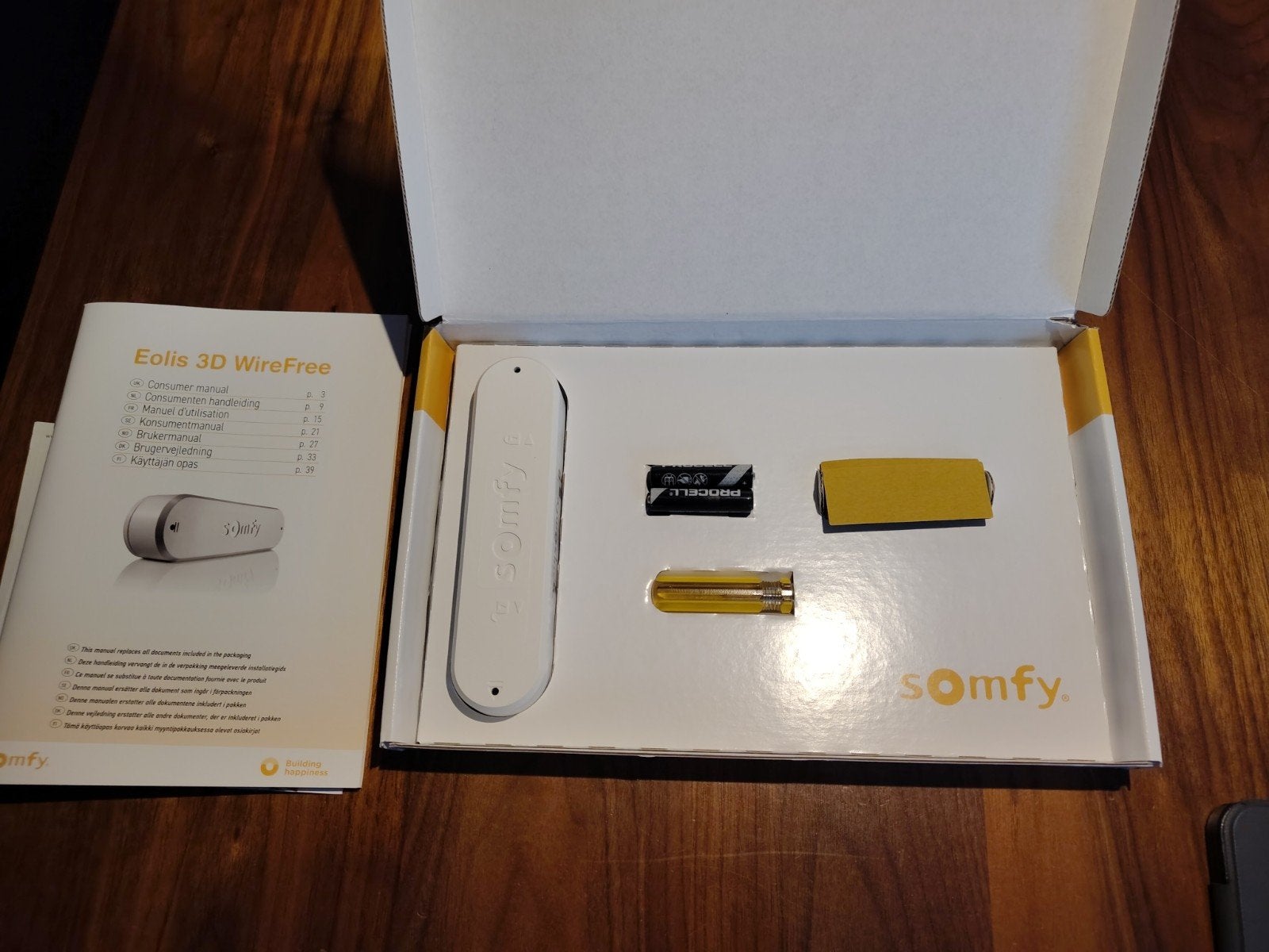 RTS Somfy Eolis 3D WireFree Windsensor - Nieuw in doos, Tuin en Terras, Zonneschermen, Ophalen of Verzenden, Nieuw, Overige typen