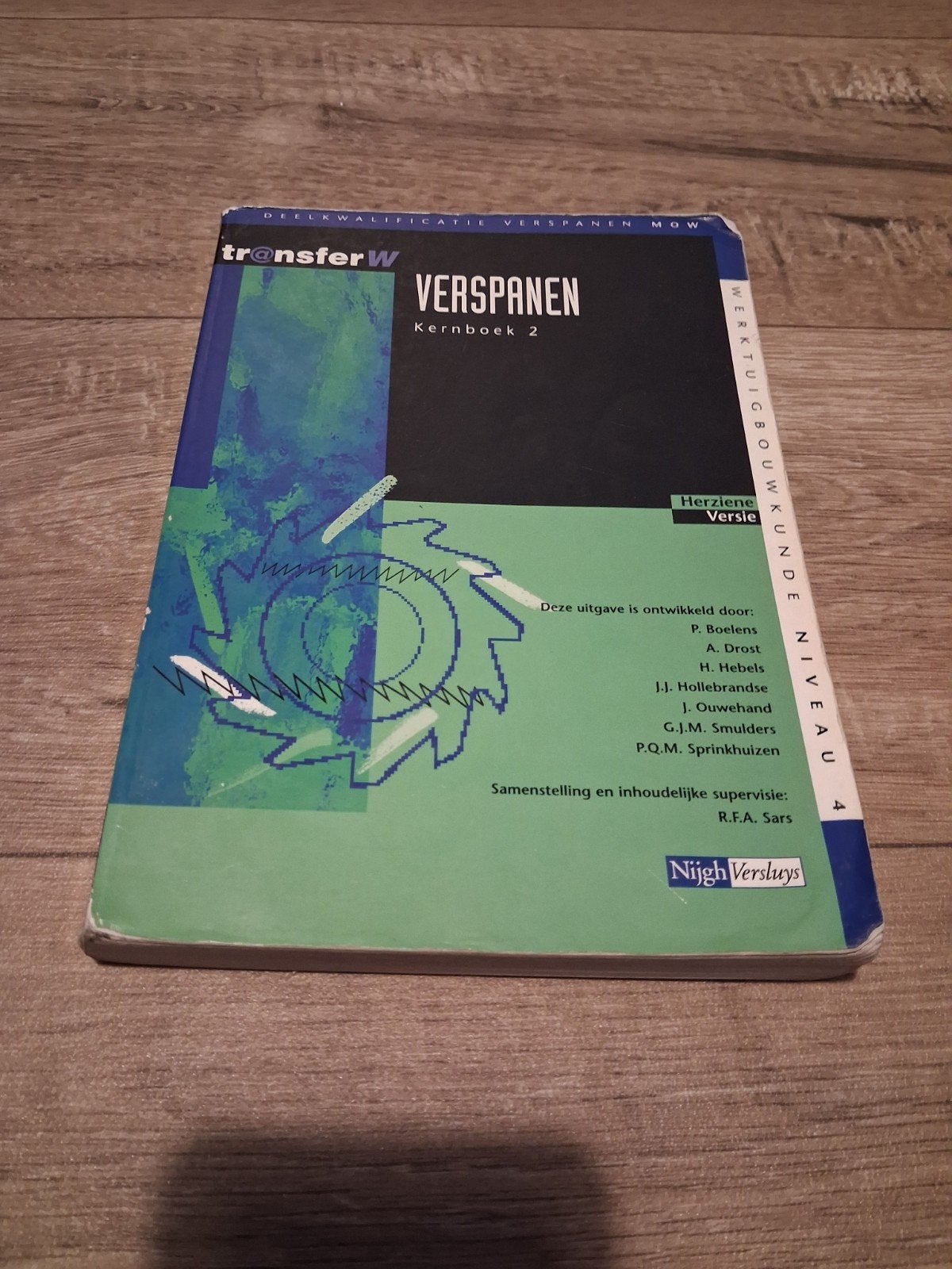 TransferW Verspanen Kernboek 2 - Werktuigbouwkunde, Boeken, Ophalen of Verzenden, Beta, Zo goed als nieuw, MBO