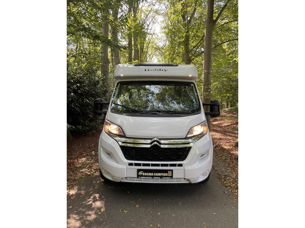 Hobby Optima Ontour 65 GE Enkele Bedden 52000 km Airco 2019, Caravans en Kamperen, Campers, Ringverwarming, Hobby, 6 tot 7 meter