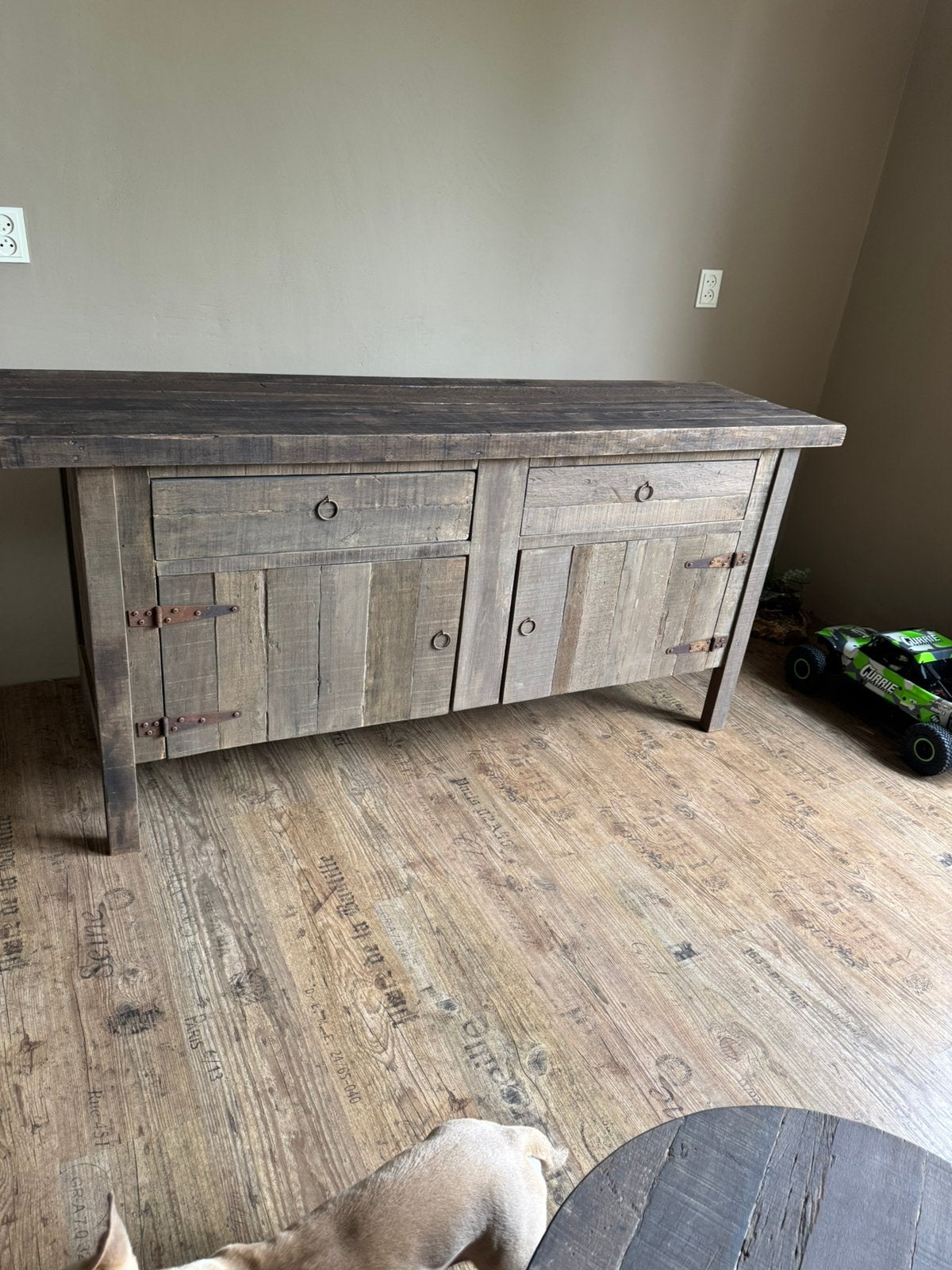 Sober Dressoir 2-deurs en 2-lades -Driftwood-, Ophalen, Zo goed als nieuw, 25 tot 50 cm, 150 tot 200 cm