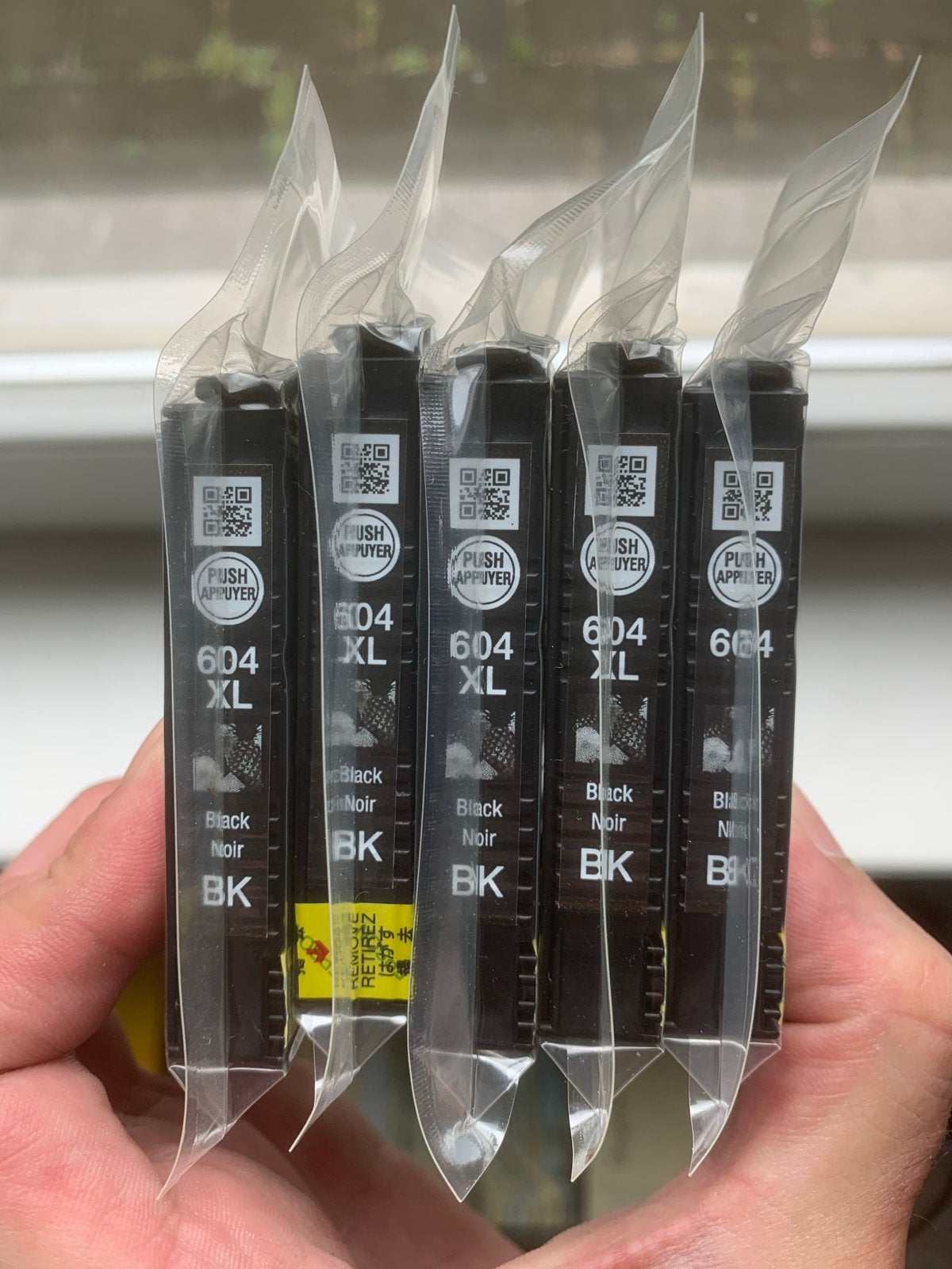 Originele Epson 604 inktcartridges - 4x XL, 1x standaard, Ophalen of Verzenden, Nieuw, Cartridge