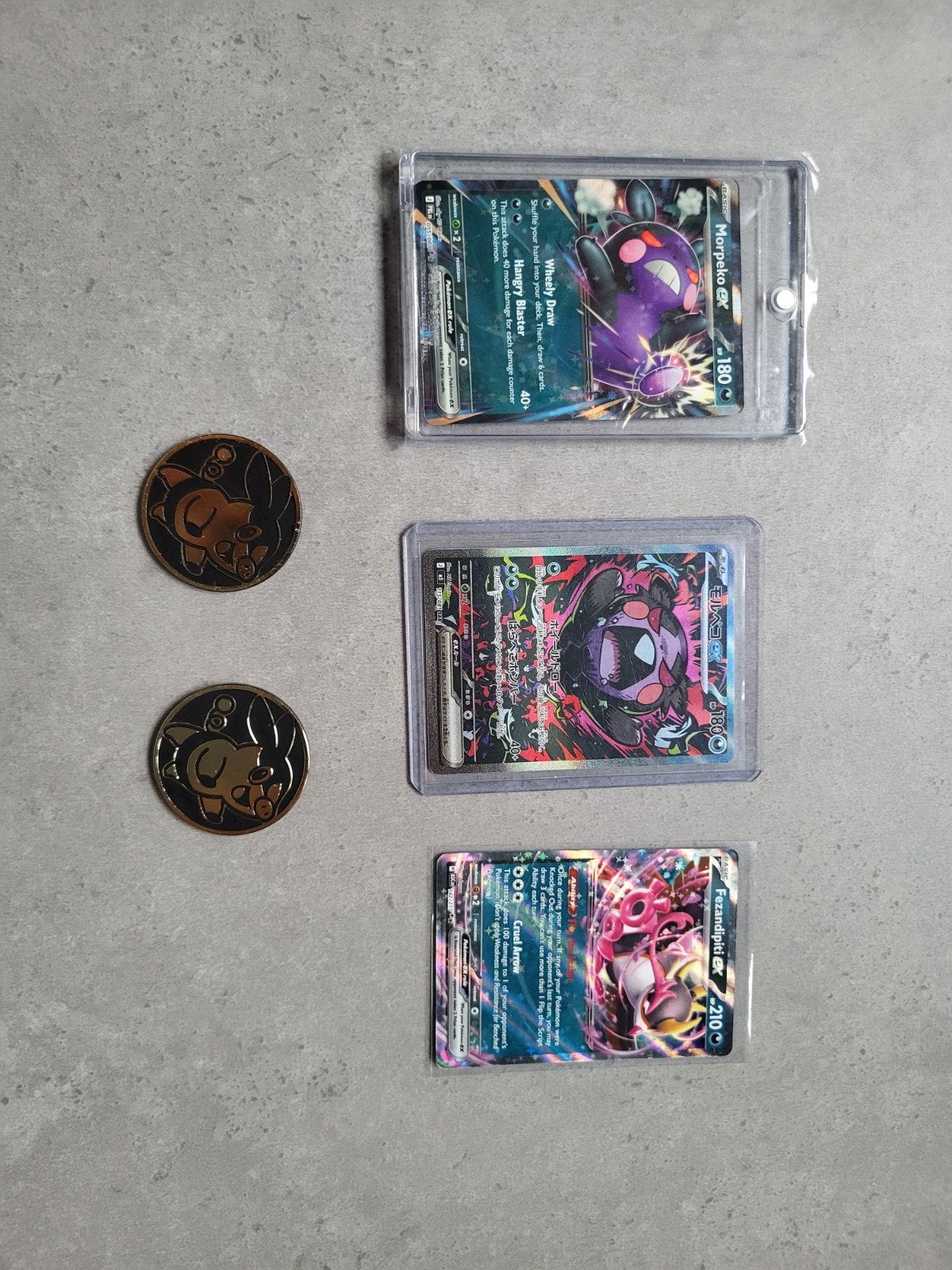 zeldzame kaarten uit de pitch black colletion, Ophalen of Verzenden, Zo goed als nieuw, Meerdere kaarten, Foil