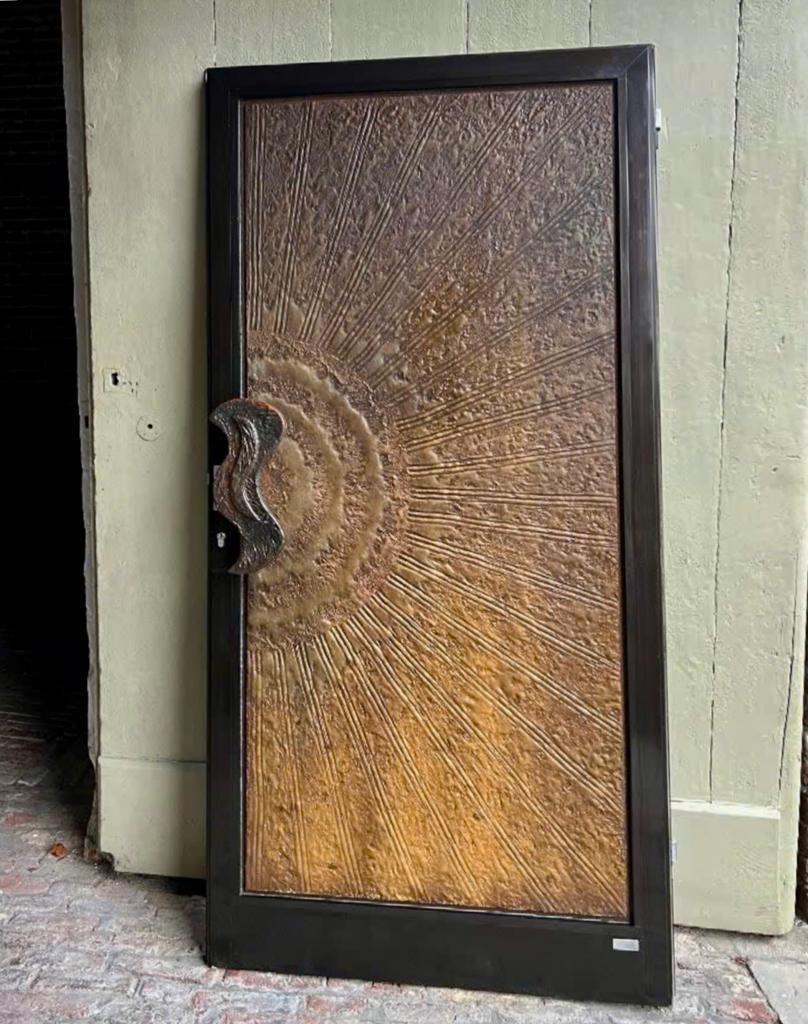 Vintage Brutalist Doors 1970s, Doe-het-zelf en Verbouw, Deuren en Horren, Ophalen, Buitendeur, 200 tot 215 cm