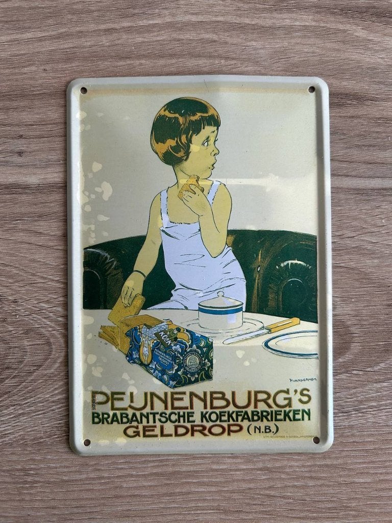 Nostalgische reklameborden van toen - Peijnenburg's, Ophalen, Gebruikt, Reclamebord