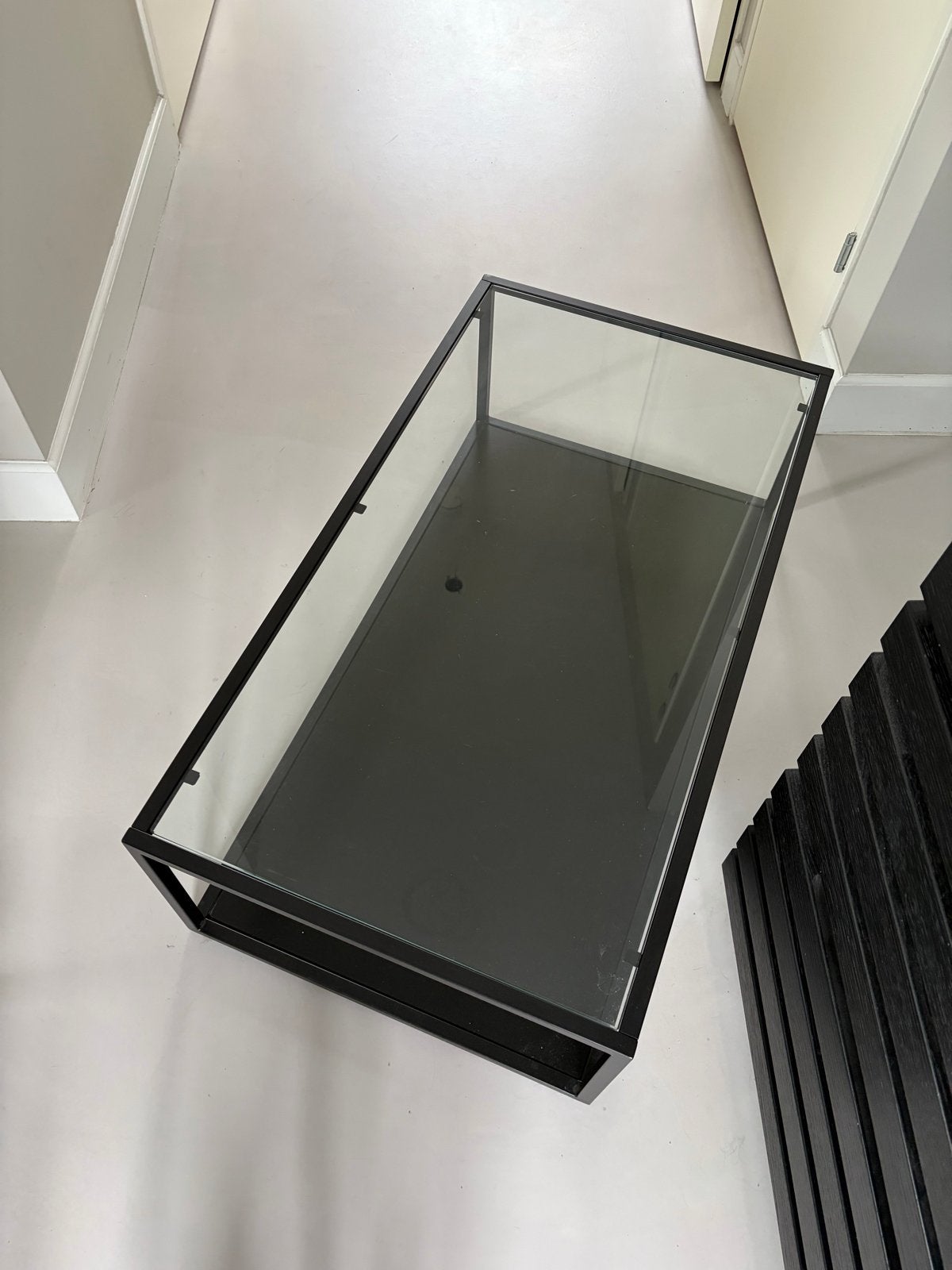 Goossens Blackhill salontafel zwart, Ophalen, 100 tot 150 cm, 50 tot 100 cm, Rechthoekig