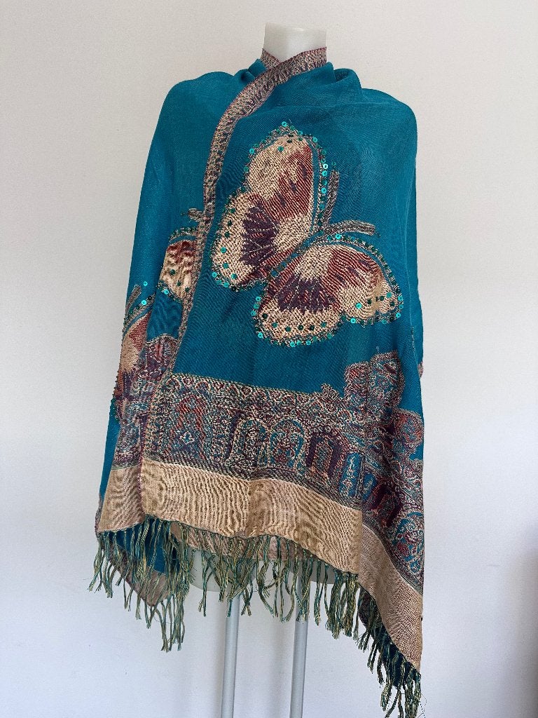 nieuwe Pashmina shawl viscose - wolmix / Omslagdoek, Maat 46/48 (XL) of groter, Nieuw, Ophalen of Verzenden, Christian Garets