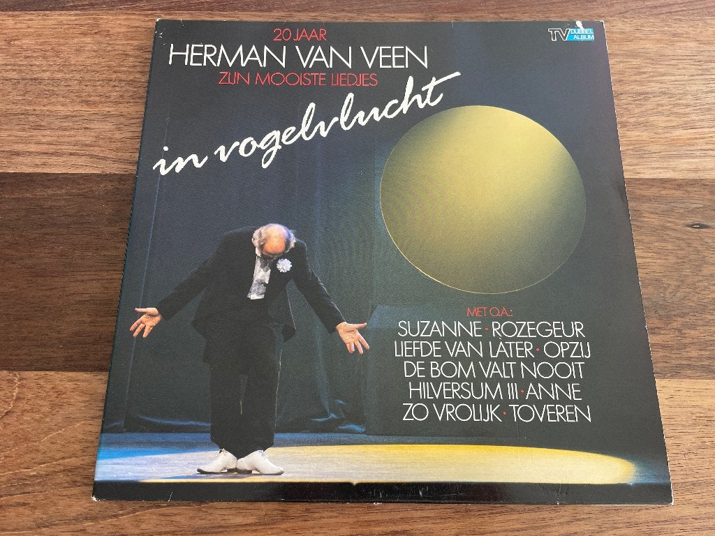 Vinyl 2LP Herman Van Veen 20 Jaar In Vogelvlucht, Cd's en Dvd's, Vinyl | Nederlandstalig, Gebruikt, Ophalen of Verzenden, Complilatie
