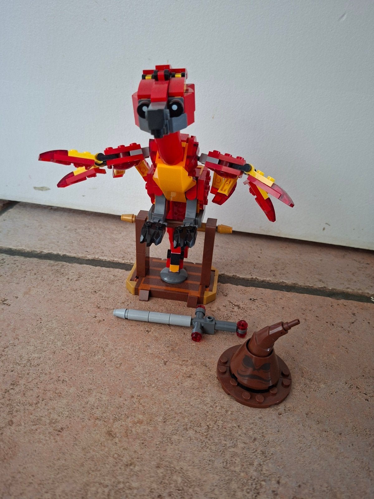 LEGO Harry Potter Fawkes Fenix (76394), Verzamelen, Ophalen, Zo goed als nieuw, Actiefiguurtje