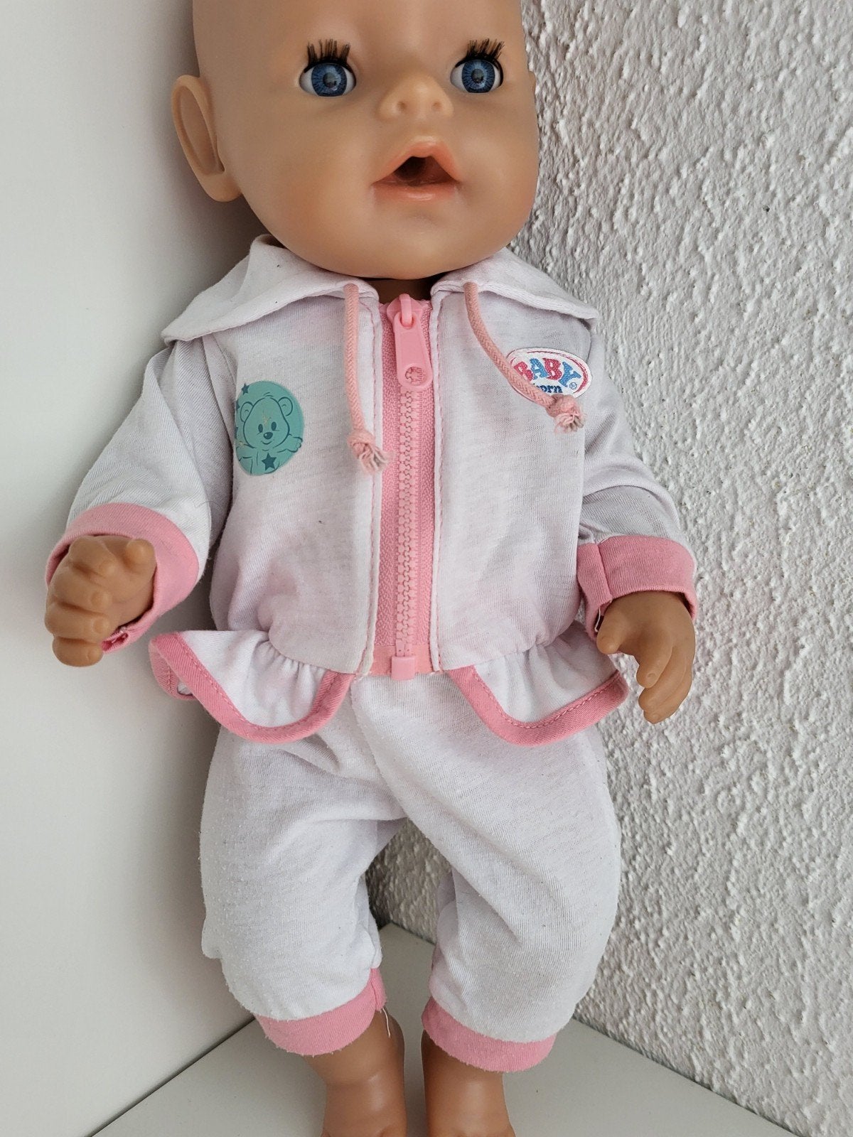 Baby born kleertjes 2 delig pakje babyborn.

Excl pop 43 cm, Ophalen of Verzenden, Zo goed als nieuw, Babypop