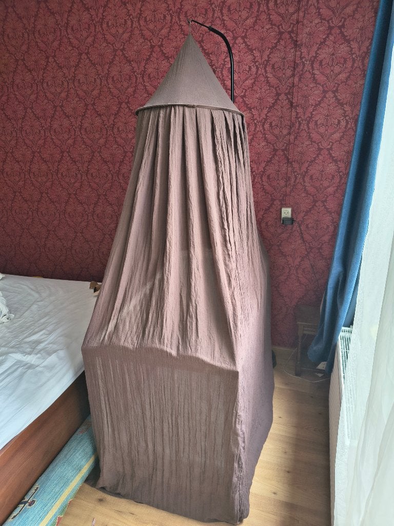 Kinderklamboe Jollein met ophangstandaard, Ophalen, Bruin, Jollein, Zo goed als nieuw