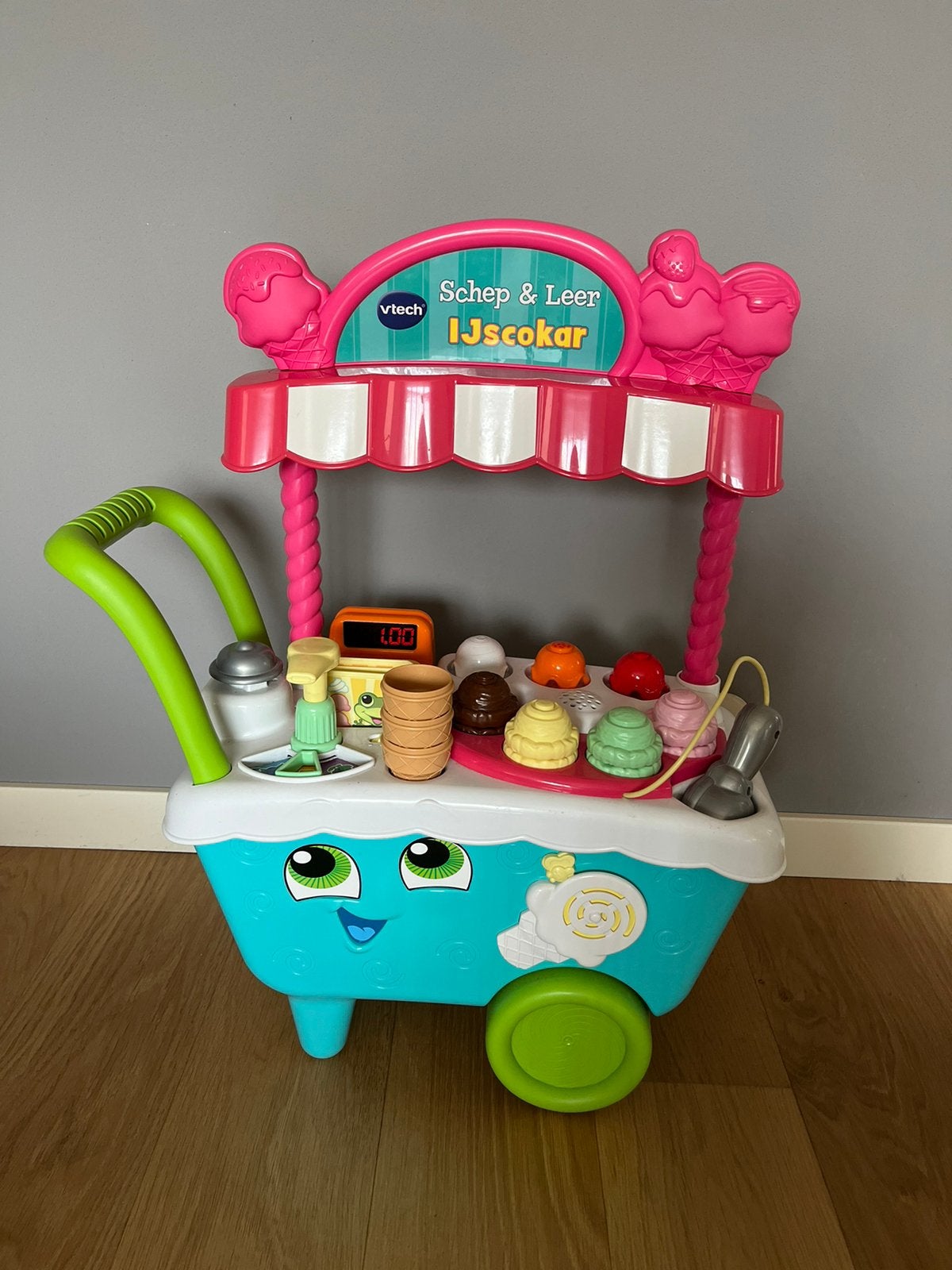 Vtech schep en leer ijscokar zgan en compleet, Kinderen en Baby's, Speelgoed | Vtech, Ophalen of Verzenden, Zo goed als nieuw
