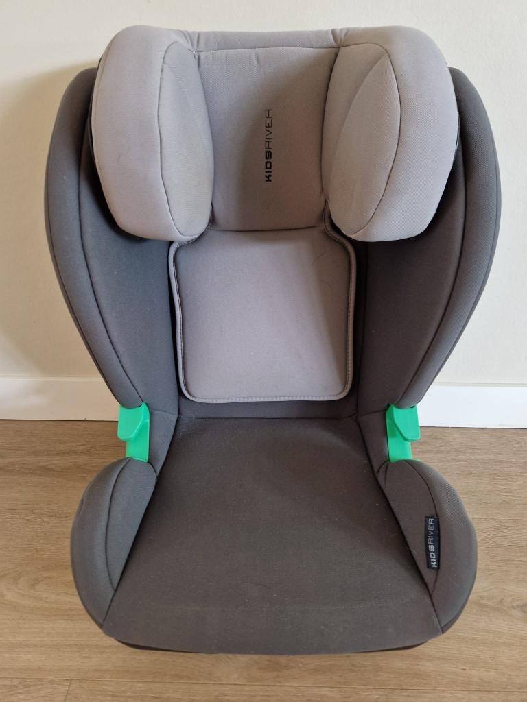 Kidsriver i-Size autostoel met isofix voor 4t/m 12 jaar, Gebruikt, 15 t/m 36 kg, Verstelbare rugleuning, Isofix