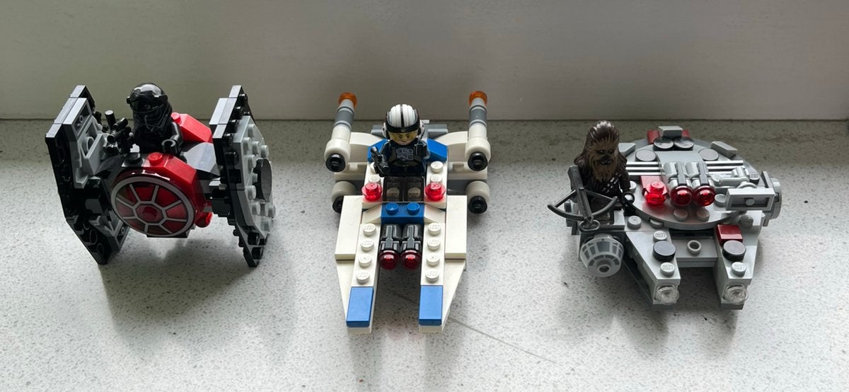 3 Lego star wars microfighters sets, Star Wars, Lego, Ophalen of Verzenden, Zo goed als nieuw