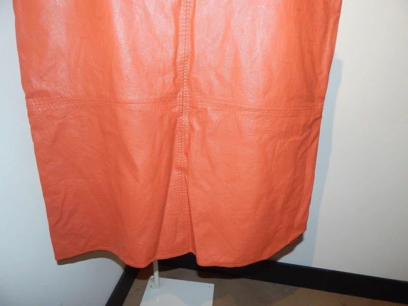 Studio Anneloes leder look rok mooie warme oranje tint M, Maat 38/40 (M), Studio Anneloes, Verzenden, Oranje