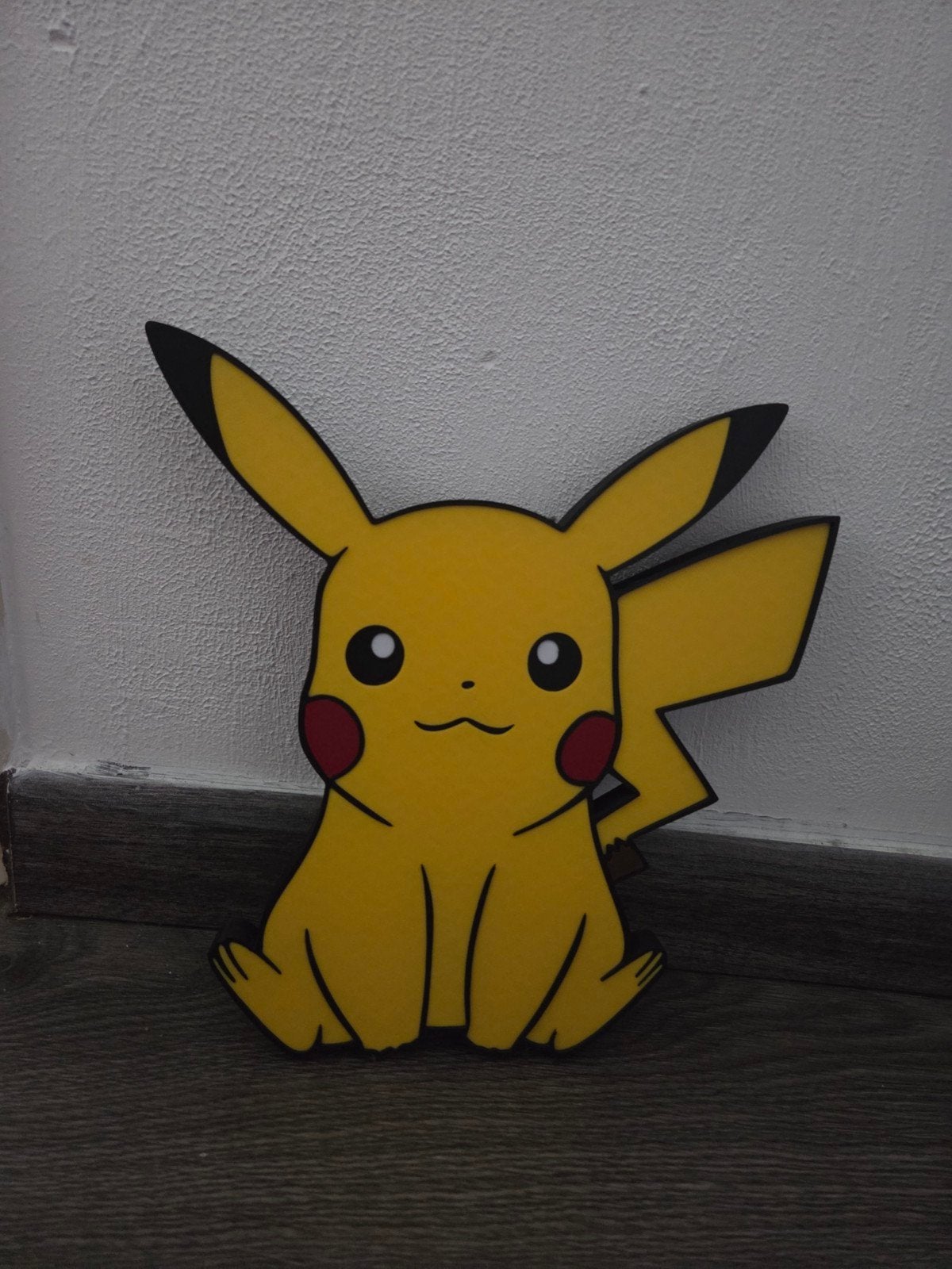 Pikachu wanddecoratie voor kinder- of gamekamer, Geel, Nieuw, Ophalen of Verzenden, Wanddecoratie