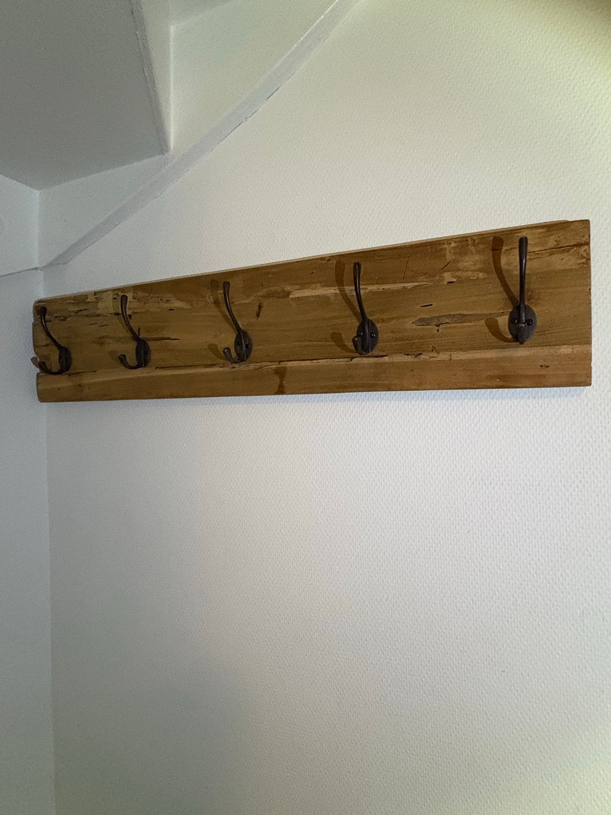 Spiegel en kapstok van hout, Gebruikt, Minder dan 100 cm, Hout, Ophalen