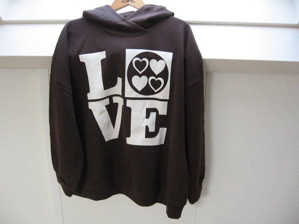 Nw bruin Rainbow gevoerd hoodie shirt 48 50 €20- Met muts, Ophalen of Verzenden, Nieuw, Bruin, Trui of Vest