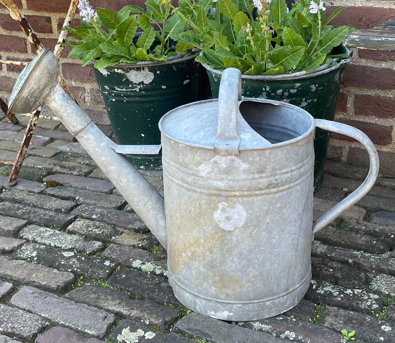 Brocante oud zinken gieter (3), Ophalen of Verzenden