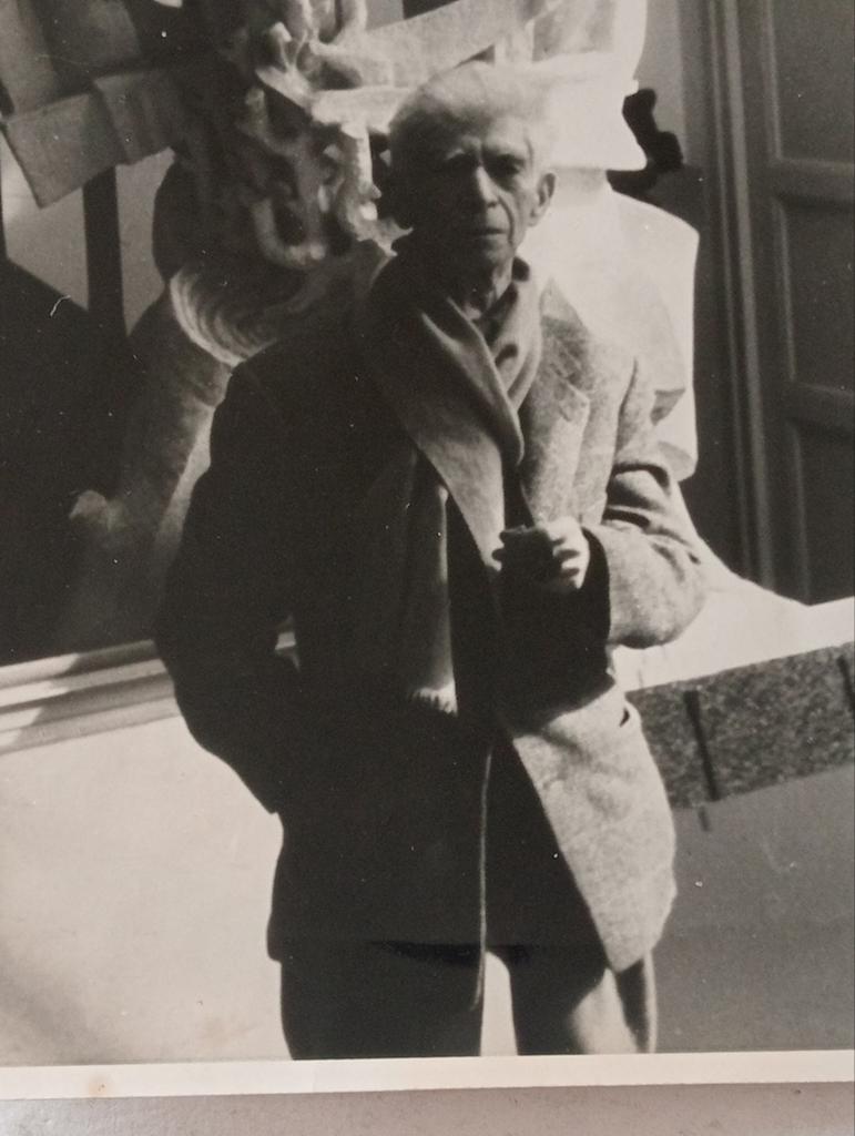 J.M.Bronkhorst foto Ossip Zadkine jaren 60, Verzamelen, Foto's en Prenten, Ophalen of Verzenden, 1960 tot 1980, Gebruikt, Overige onderwerpen