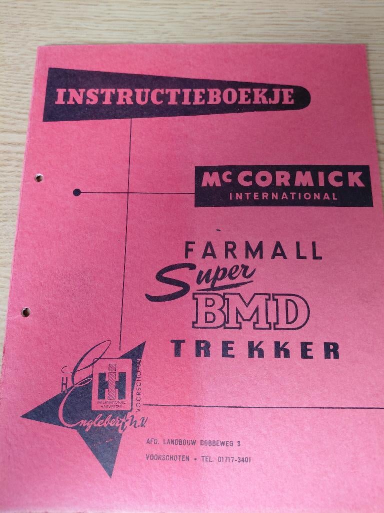Instructieboekje Cormick International Super BMD, Ophalen of Verzenden, Gelezen