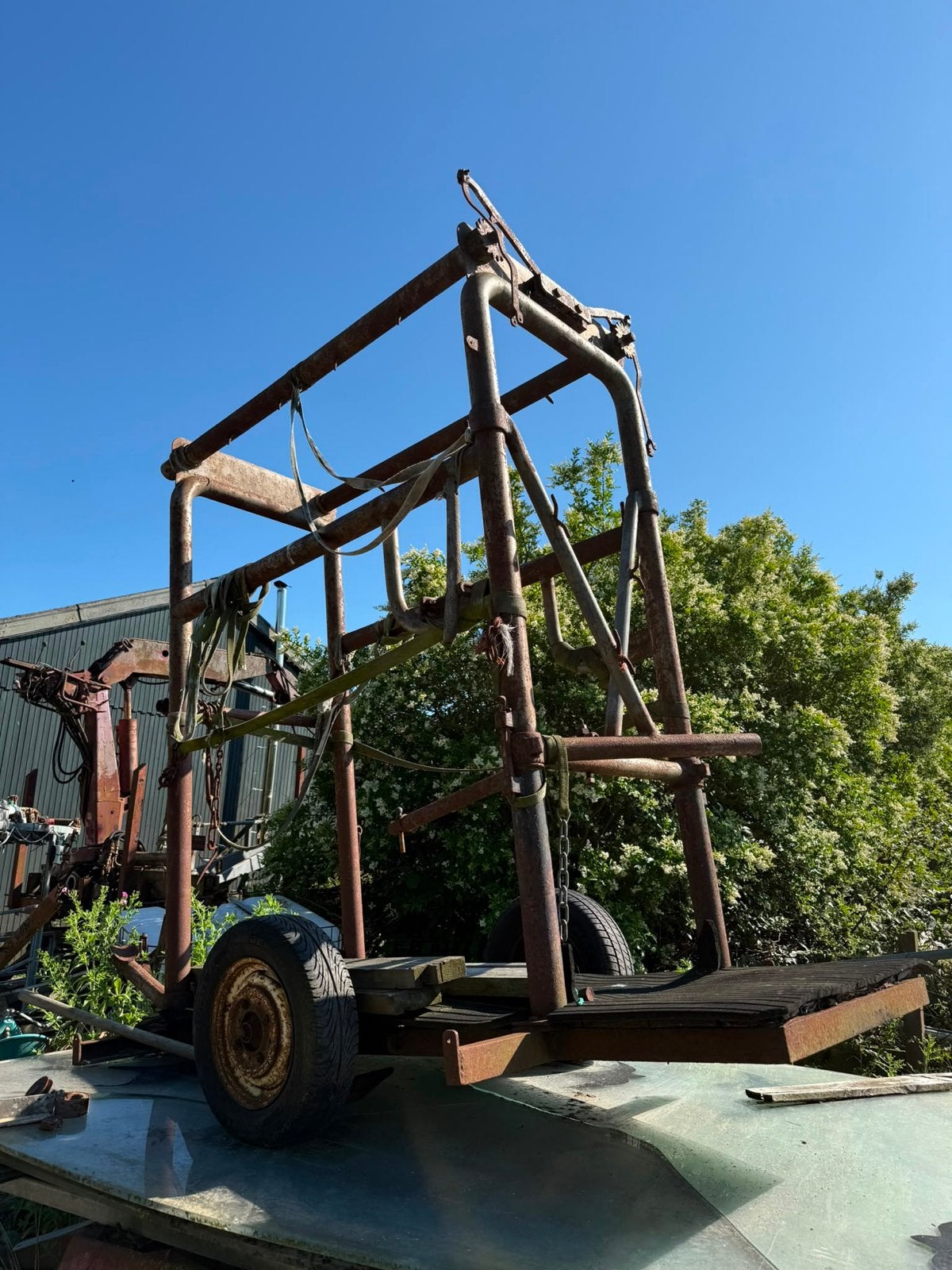 Mobiele Hoefstal / Opvoelbox, Zakelijke goederen, Agrarisch | Werktuigen, Veehouderij, Stalinrichting, Ophalen